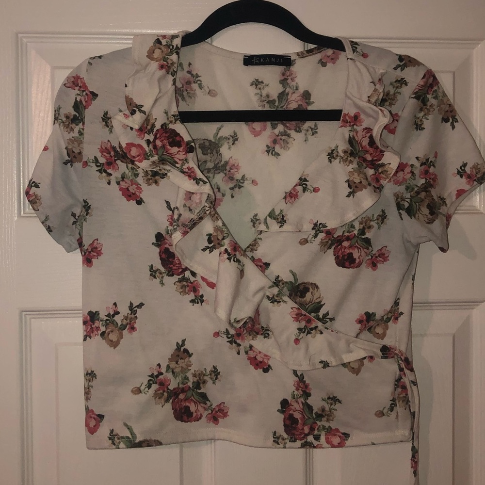Floral Crop blouse